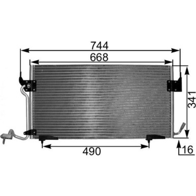 Mahle | Kondensator, Klimaanlage | AC 342 000S