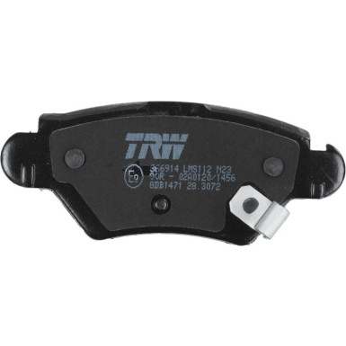 TRW | Bremsbelagsatz, Scheibenbremse | GDB1471