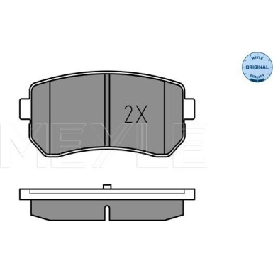 025 243 2015/W Bremsbelagsatz, Scheibenbremse MEYLE-ORIGINAL: True to OE.
