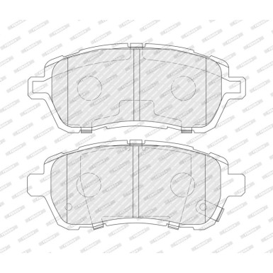 Ferodo Bremsbelagsatz, Scheibenbremse PREMIER ECO FRICTION FDB4110