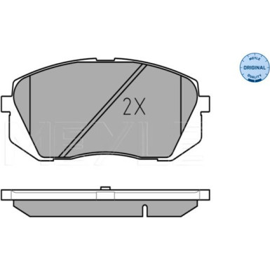 025 245 0116/W Bremsbelagsatz, Scheibenbremse MEYLE-ORIGINAL: True to OE.