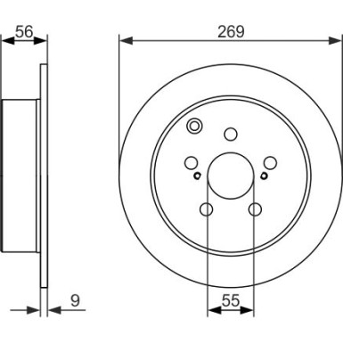 BOSCH | Bremsscheibe | 0 986 479 658