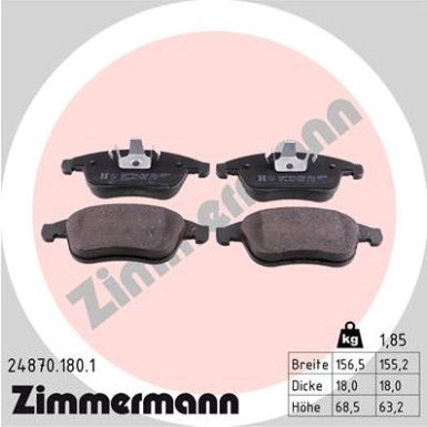 24870.180.1 Bremsbelagsatz, Scheibenbremse
