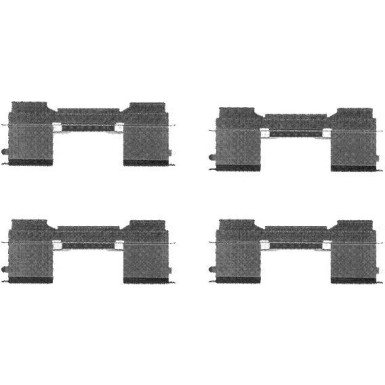 Hella | Zubehörsatz, Scheibenbremsbelag | 8DZ 355 205-051 Hella | Zubehörsatz, Scheibenbremsbelag | 8DZ 355 205-051