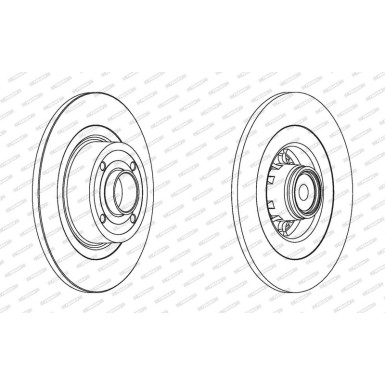 Ferodo | Bremsscheibe | DDF1570-1