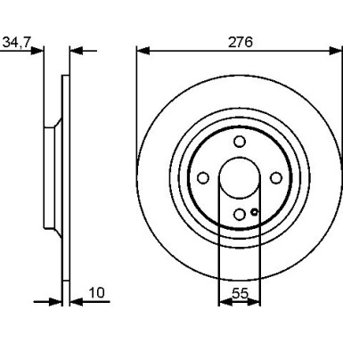 BOSCH | Bremsscheibe | 0 986 479 473