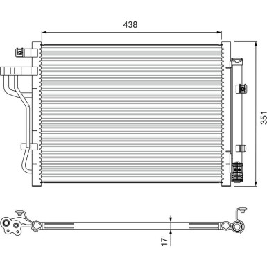 814399 Kondensator, Klimaanlage