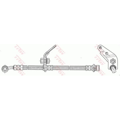 TRW | Bremsschlauch | PHD7072