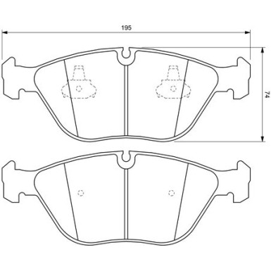 0 986 424 649 Bremsbelagsatz, Scheibenbremse