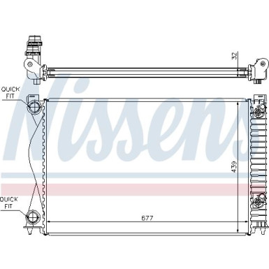 Nissens | Kühler, Motorkühlung | 60237A