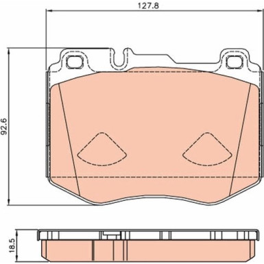 GDB2081 Bremsbelagsatz, Scheibenbremse