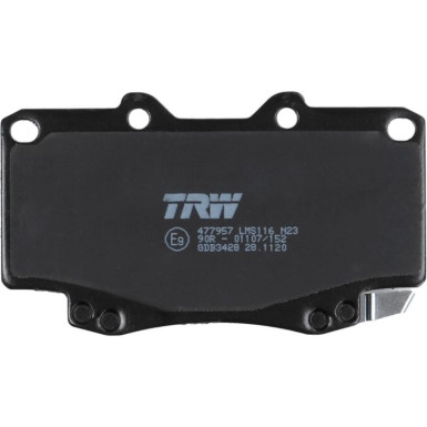 TRW Bremsbelagsatz, Scheibenbremse COTEC GDB3428