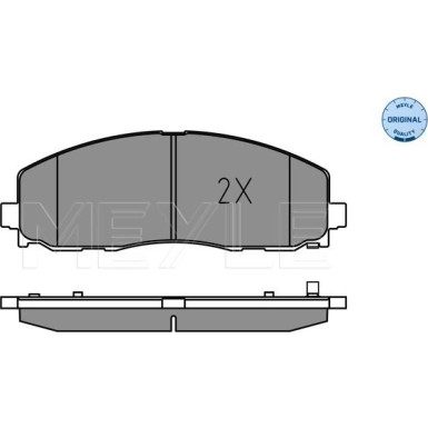 Meyle Bremsbelagsatz, Scheibenbremse MEYLE-ORIGINAL: True to OE 025 253 7919
