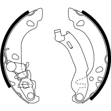 8DB 355 002-691 Bremsbackensatz