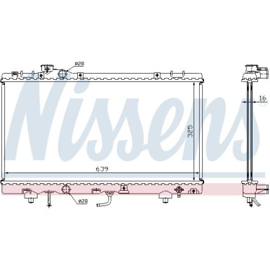 Nissens | Kühler, Motorkühlung | 647041