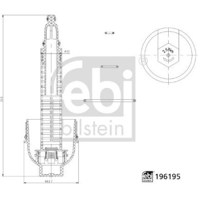febi bilstein | Deckel, Ölfiltergehäuse | 196195