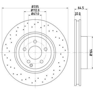 Hella | Bremsscheibe | 8DD 355 128-871