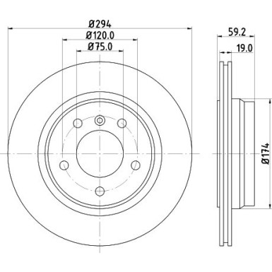 Hella | Bremsscheibe | 8DD 355 127-401
