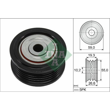 532 0860 10 Umlenk-/Führungsrolle, Keilrippenriemen