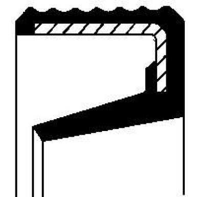 12013127B Wellendichtring, Radnabe