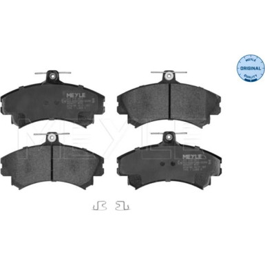 025 219 2017 Bremsbelagsatz, Scheibenbremse MEYLE-ORIGINAL: True to OE.