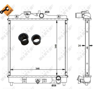 506750 Kühler, Motorkühlung EASY FIT 506750 Kühler, Motorkühlung EASY FIT