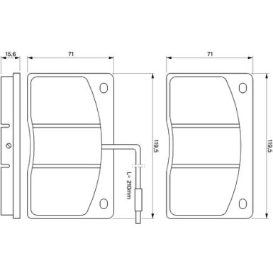 0 986 460 932 Bremsbelagsatz, Scheibenbremse 0 986 460 932 Bremsbelagsatz, Scheibenbremse