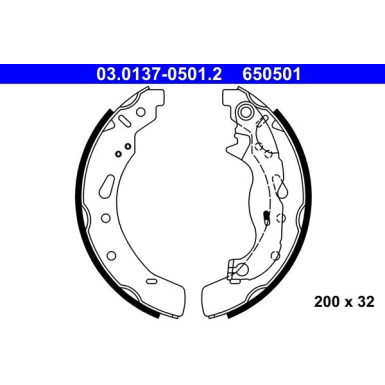 03.0137-0501.2 Bremsbackensatz