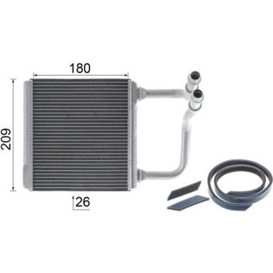 Mahle | Wärmetauscher, Innenraumheizung | AH 78 000P