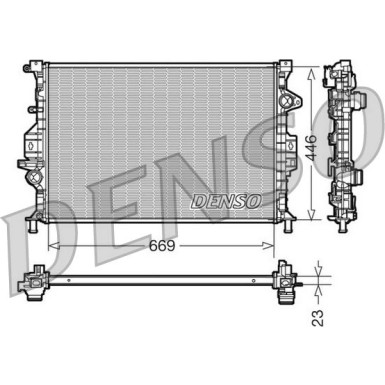 Denso | Kühler, Motorkühlung | DRM10077