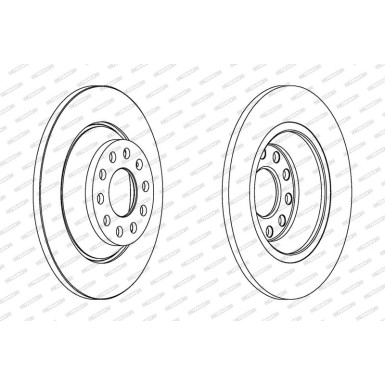 Ferodo | Bremsscheibe | DDF1307C