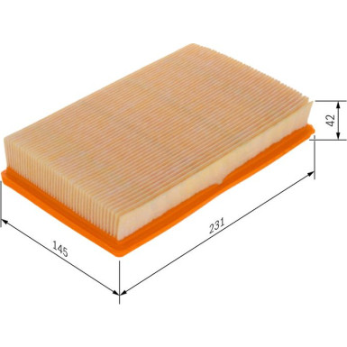 BOSCH F 026 400 037 Luftfilter