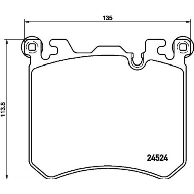 Hella | Bremsbelagsatz, Scheibenbremse | 8DB 355 020-431