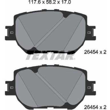 2645401 Bremsbelagsatz, Scheibenbremse