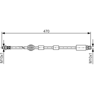BOSCH | Bremsschlauch | 1 987 476 882