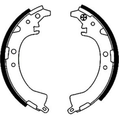 8DB 355 001-671 Bremsbackensatz