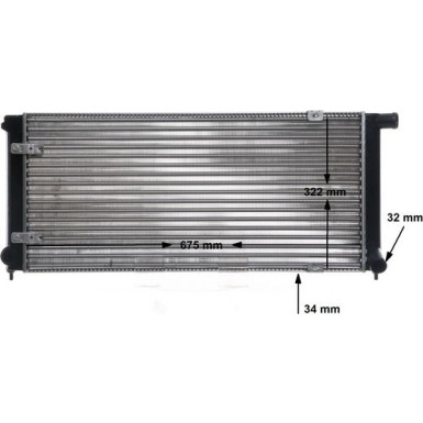 Mahle | Kühler, Motorkühlung | CR 407 000S