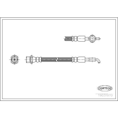 Corteco | Bremsschlauch | 19031970