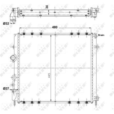 58075 Kühler, Motorkühlung EASY FIT 58075 Kühler, Motorkühlung EASY FIT