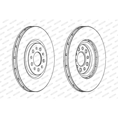 Ferodo Bremsscheibe PREMIER DDF1453C