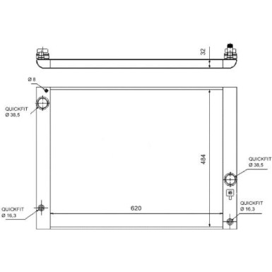 58320 Kühler, Motorkühlung 58320 Kühler, Motorkühlung
