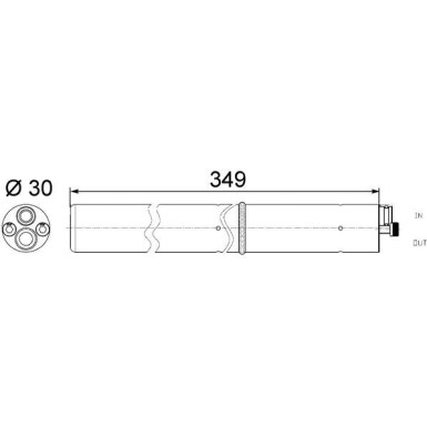 Mahle Trockner, Klimaanlage BEHR AD 243 000S