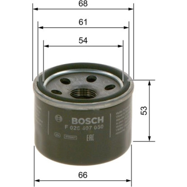 BOSCH F 026 407 050 Ölfilter BOSCH F 026 407 050 Ölfilter