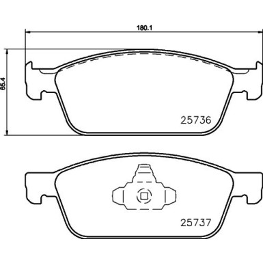 8DB 355 020-831 Bremsbelagsatz, Scheibenbremse