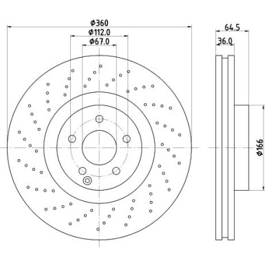 Hella | Bremsscheibe | 8DD 355 127-961