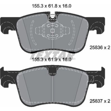 2583605 Bremsbelagsatz, Scheibenbremse