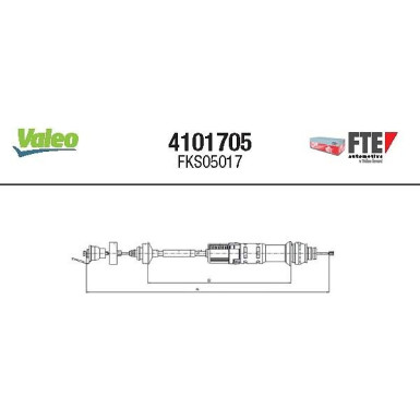 4101705 Seilzug, Kupplungsbetätigung