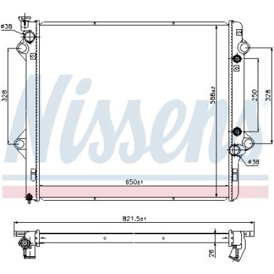 Nissens | Kühler, Motorkühlung | 69479