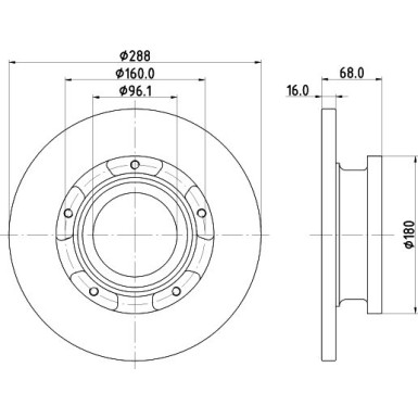 Hella Pagid | Bremsscheibe | 8DD 355 120-181