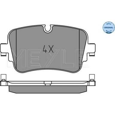 Meyle Bremsbelagsatz, Scheibenbremse MEYLE-ORIGINAL: True to OE 025 223 0717